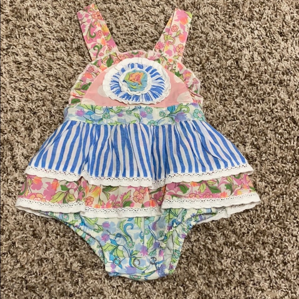 Precious baby girl romper! New with tags!